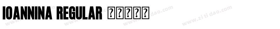 Ioannina Regular字体转换